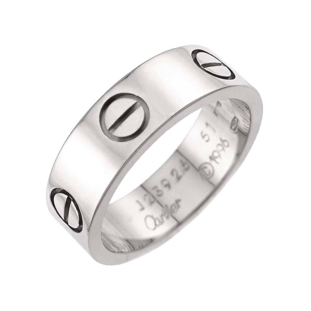 Cartier Love Ring #51, 18K WG (White Gold 750)